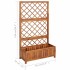 Arriate con enrejado madera maciza de acacia 85x38x150
