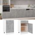 Armario inferior cajón contrachapada gris hormigón