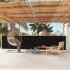 Toldo lateral retráctil de jardín negro 117x600