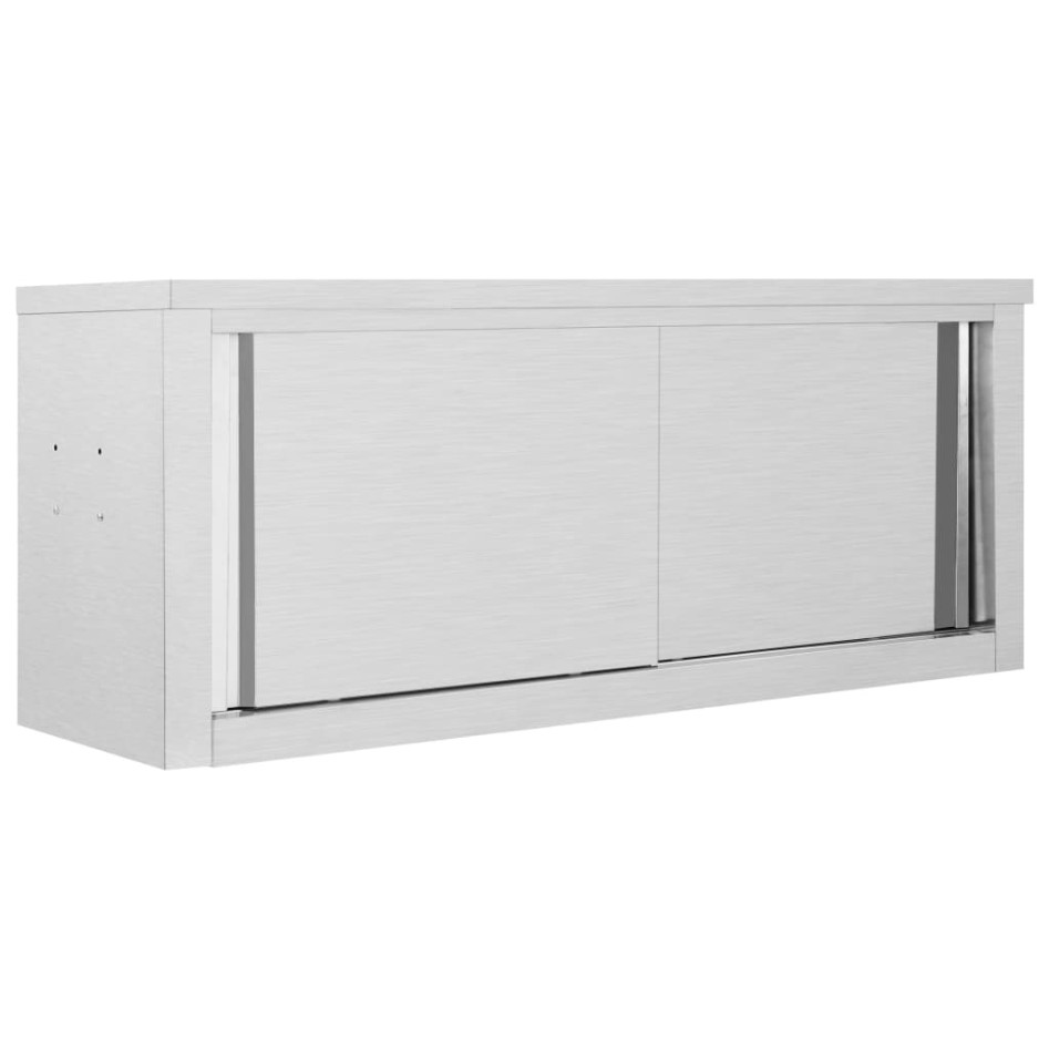 Armario pared de cocina puertas correderas acero 120x40x50