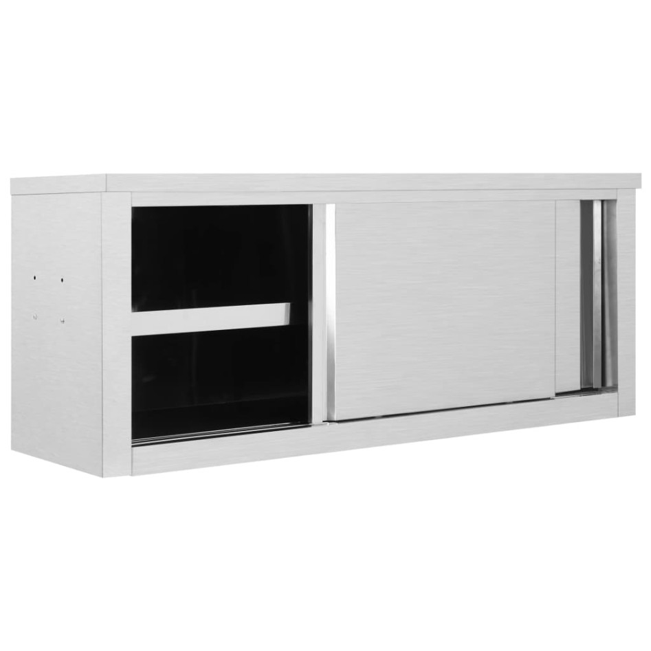 Armario pared de cocina puertas correderas acero 120x40x50