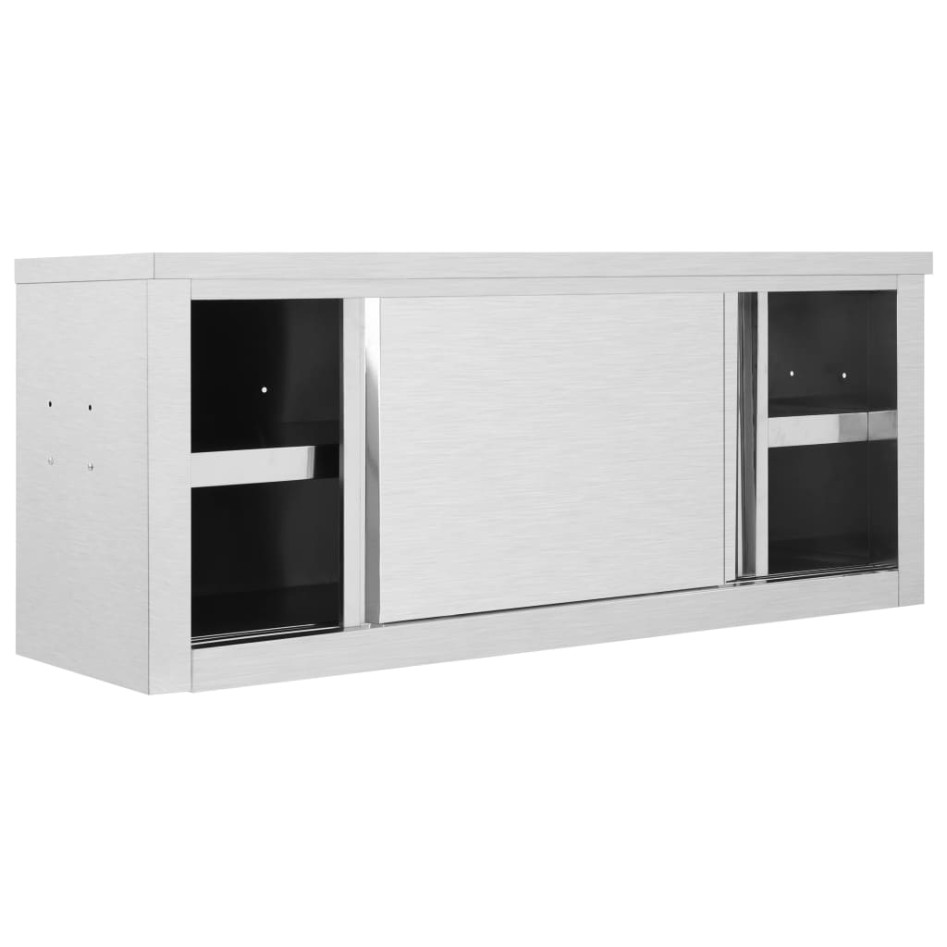 Armario pared de cocina puertas correderas acero 120x40x50
