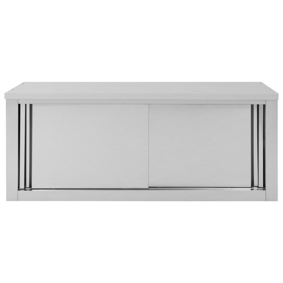 Armario pared de cocina puertas correderas acero 120x40x50