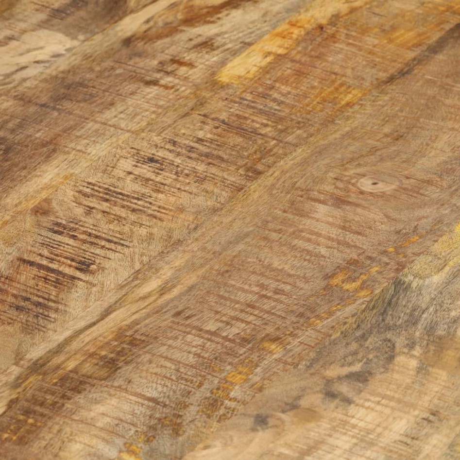 Mesas apilables 3 unidades madera rugosa de