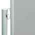 Toldo lateral retráctil de jardín gris 117x600