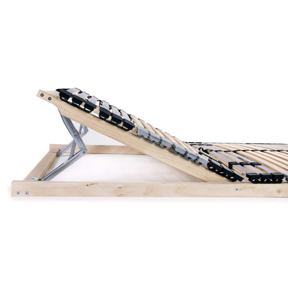 Somier de láminas sin colchón con 42 listones 7 zonas 90x200