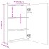 Mueble de baño con espejo LED 50x13x70