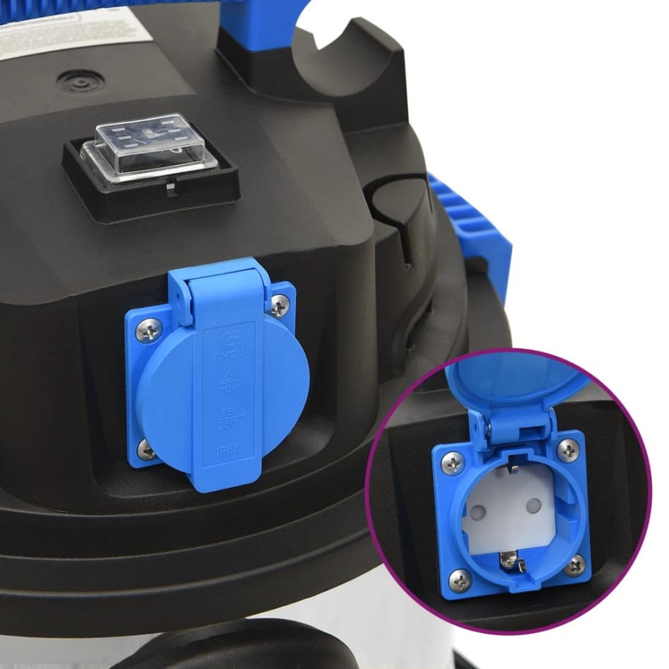 Aspirador en seco y húmedo plateado 1200 W 30