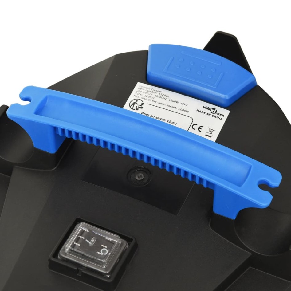 Aspirador en seco y húmedo plateado 1200 W 30