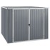 Cobertizo de jardín acero galvanizado gris 195x198x159