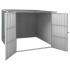 Cobertizo de jardín acero galvanizado gris 195x198x159