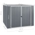 Cobertizo de jardín acero galvanizado gris 195x198x159