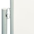 Toldo lateral retráctil de jardín crema 180x600