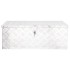 Caja de almacenaje de aluminio plateado 80x39x30
