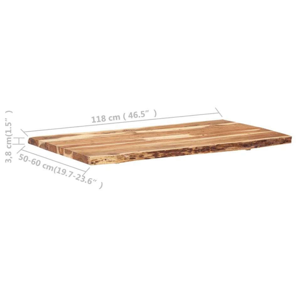 Superficie de mesa de madera maciza de acacia