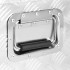 Caja de almacenaje de aluminio plateado 70x31x27