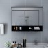 Armario de baño con espejo negro 80x15x60
