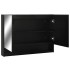 Armario de baño con espejo negro 80x15x60