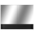 Armario de baño con espejo negro 80x15x60