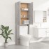 Armario de lavadora gris Sonoma 64x25,5x190