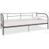 Estructura de cama sin colchón metal blanco 90x200