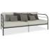 Estructura de cama sin colchón metal blanco 90x200