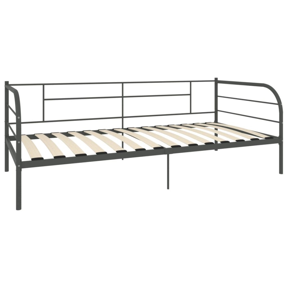 Estructura de cama sin colchón metal blanco 90x200