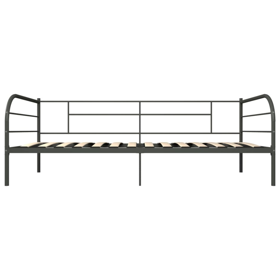 Estructura de cama sin colchón metal blanco 90x200