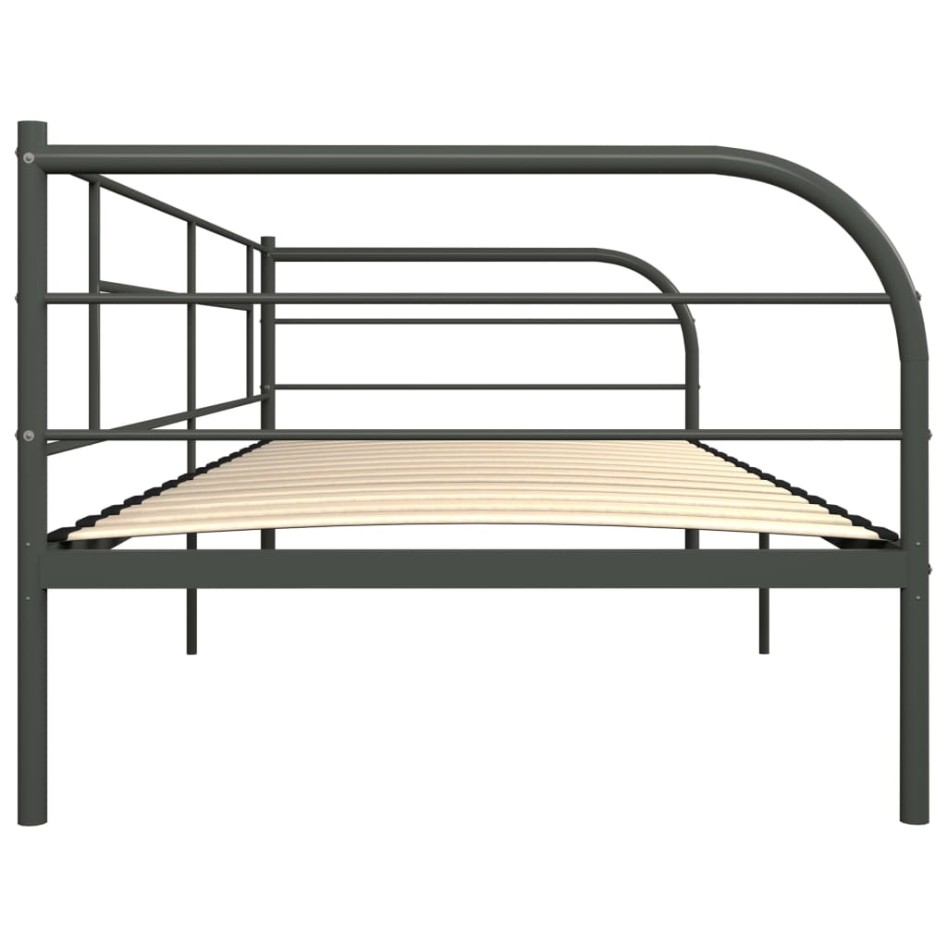 Estructura de cama sin colchón metal blanco 90x200