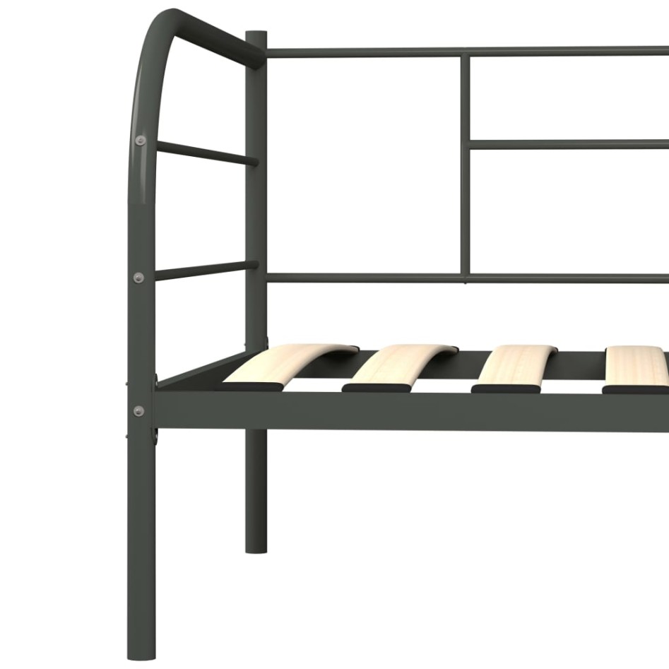 Estructura de cama sin colchón metal blanco 90x200