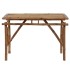 Mesa plegable de jardín de bambú 115x50x75
