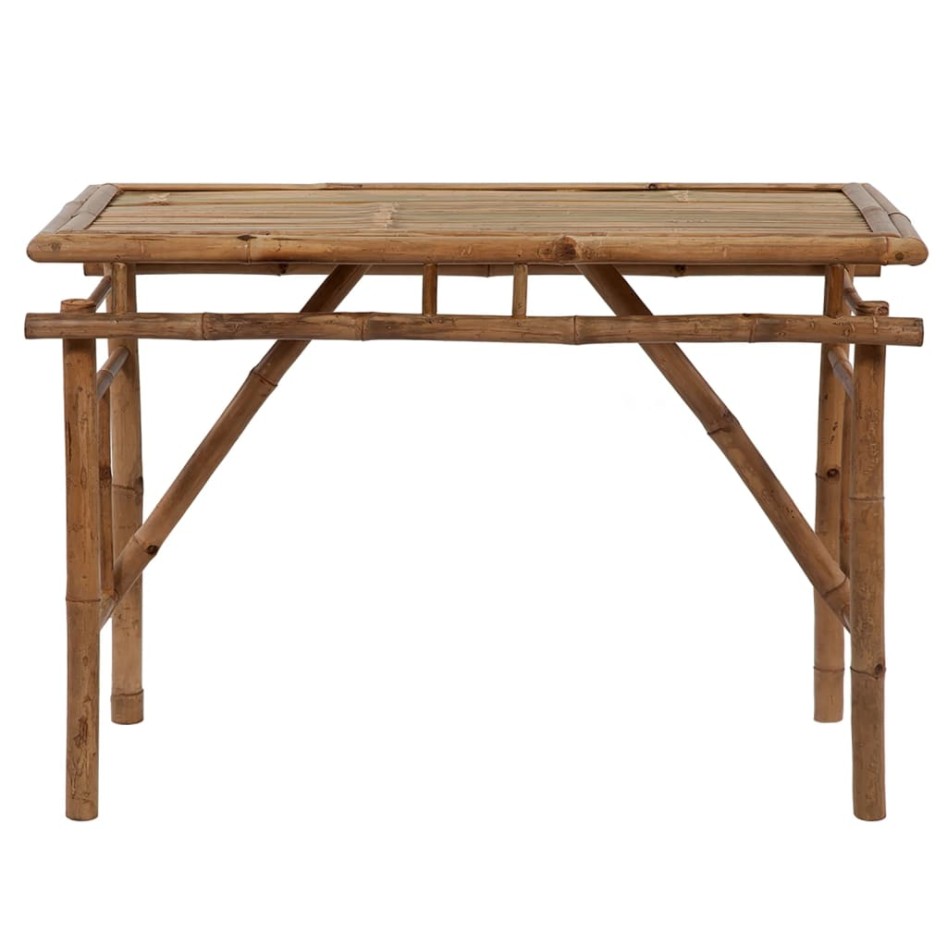 Mesa plegable de jardín de bambú 115x50x75