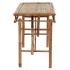 Mesa plegable de jardín de bambú 115x50x75