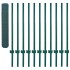 Valla de malla de alambre con postes de acero 25x1 m