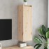 Armario de pared 2 unidades madera maciza de pino 30x30x100