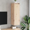 Armario de pared 2 unidades madera maciza de pino 30x30x100 cm