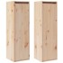 Armario de pared 2 unidades madera maciza de pino 30x30x100