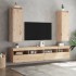Armario de pared 2 unidades madera maciza de pino 30x30x100