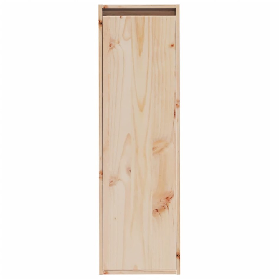 Armario de pared 2 unidades madera maciza de pino 30x30x100