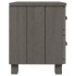 Mesitas noche 2 uds HAMAR pino macizo gris claro 40x35x44,5