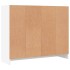 Aparador de madera de ingeniería blanco 91x28x75