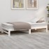 Sofá cama extraíble madera maciza de pino blanco 2x(75x190)
