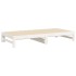 Sofá cama extraíble madera maciza de pino blanco 2x(75x190)
