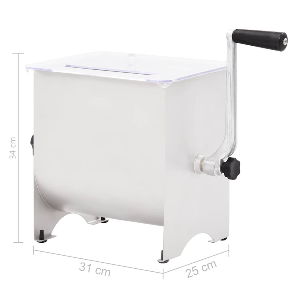 Mezcladora de carne con tapa acero inoxidable