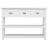 Aparador madera maciza de paulownia blanco 108x30x76