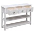 Aparador madera maciza de paulownia blanco 108x30x76