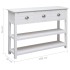 Aparador madera maciza de paulownia blanco 108x30x76