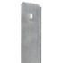 Anclajes de valla 6 uds acero galvanizado plateado 7x6x60