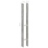 Anclajes de valla 6 uds acero galvanizado plateado 7x6x60