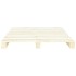 Estructura de cama de palets sin colchón madera pino 180x200